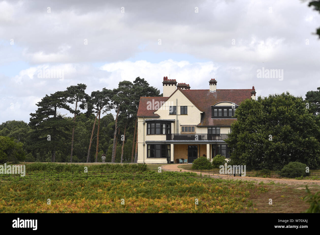 EMBARGOED TO 0001 MONDAY AUGUST 5 Tranmer House, the home of Edith Pretty who instigated the digs in 1939, now forms part of the new exhibition at the National Trust's Sutton Hoo site in Suffolk following a ??4m revamp. Stock Photo