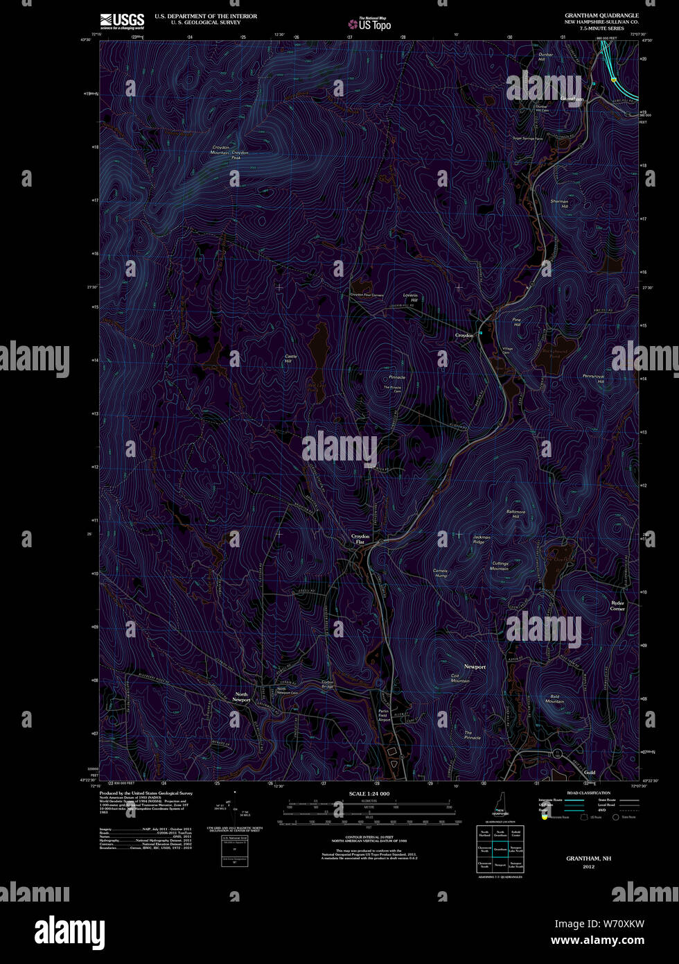 Grantham map hires stock photography and images Alamy