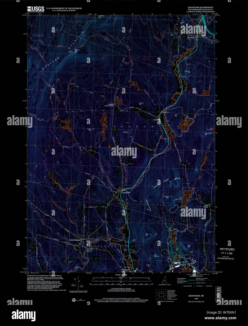 Map of grantham hires stock photography and images Alamy