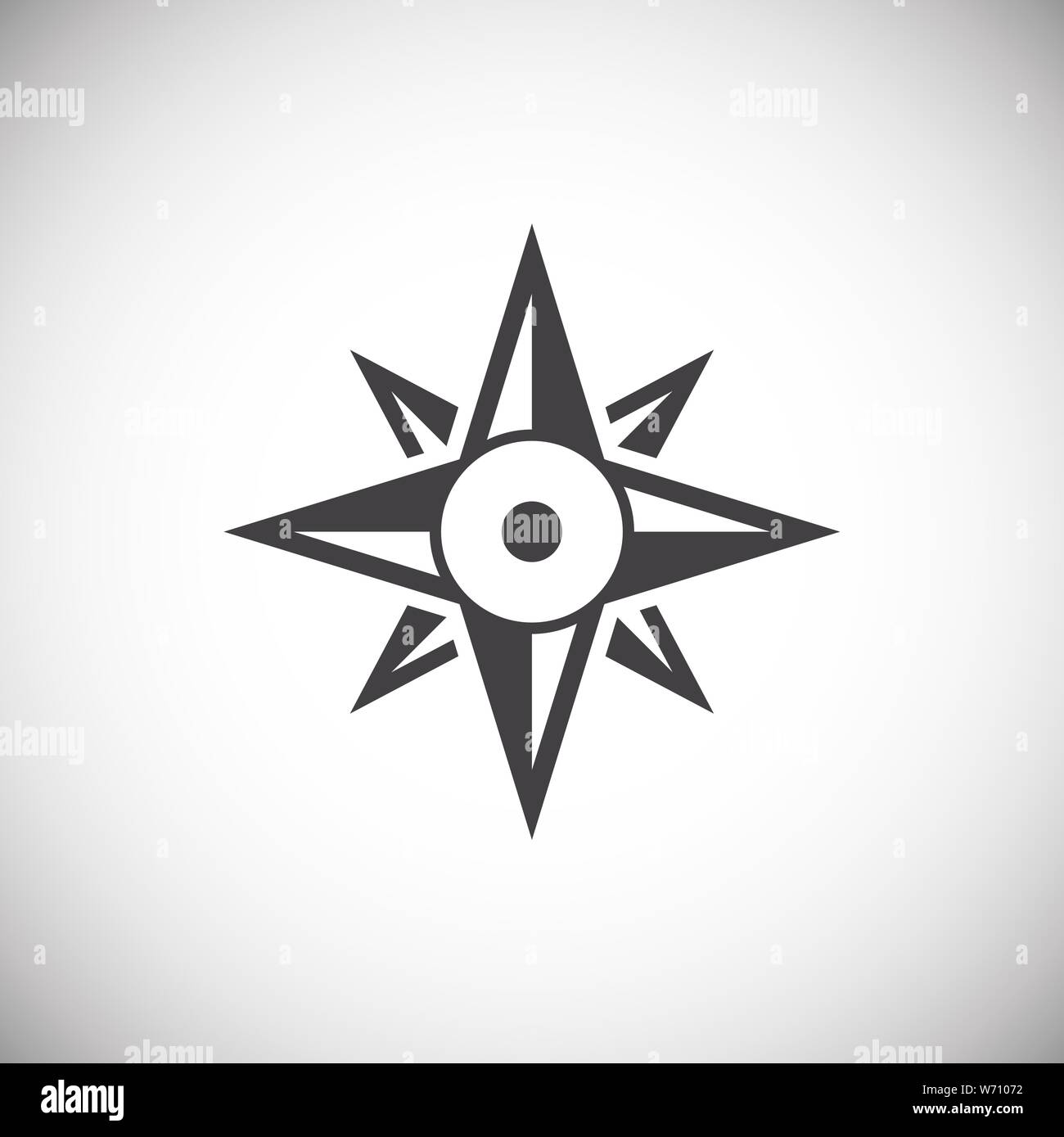 Windrose icon on background for graphic and web design. Simple ...