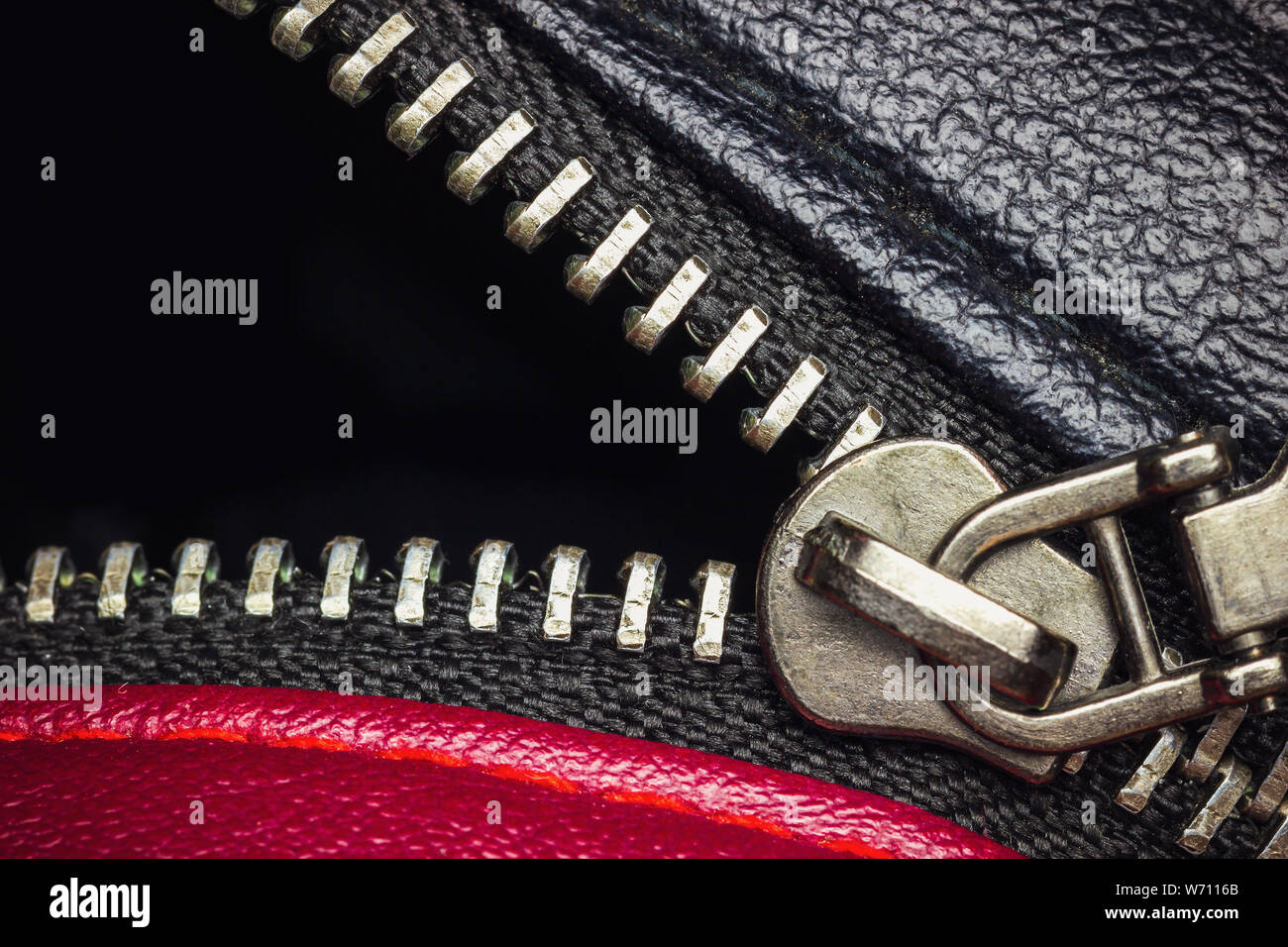 Zipper in black leather jacket hires stock photography and images Alamy