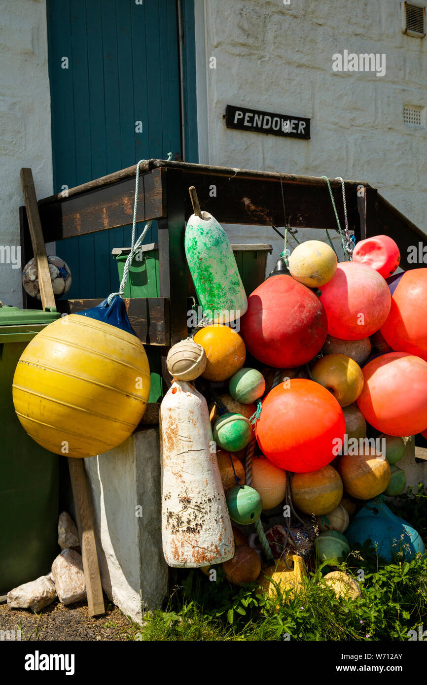 Uk England Cornwall Porthgwarra Lobster Pot Floats Decorating