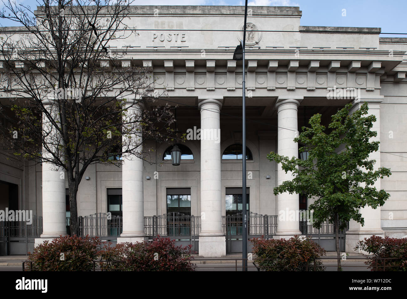 Milan, Italy - 30 June 2019: View of Palazzo delle Poste, ferrante aporti street Stock Photo