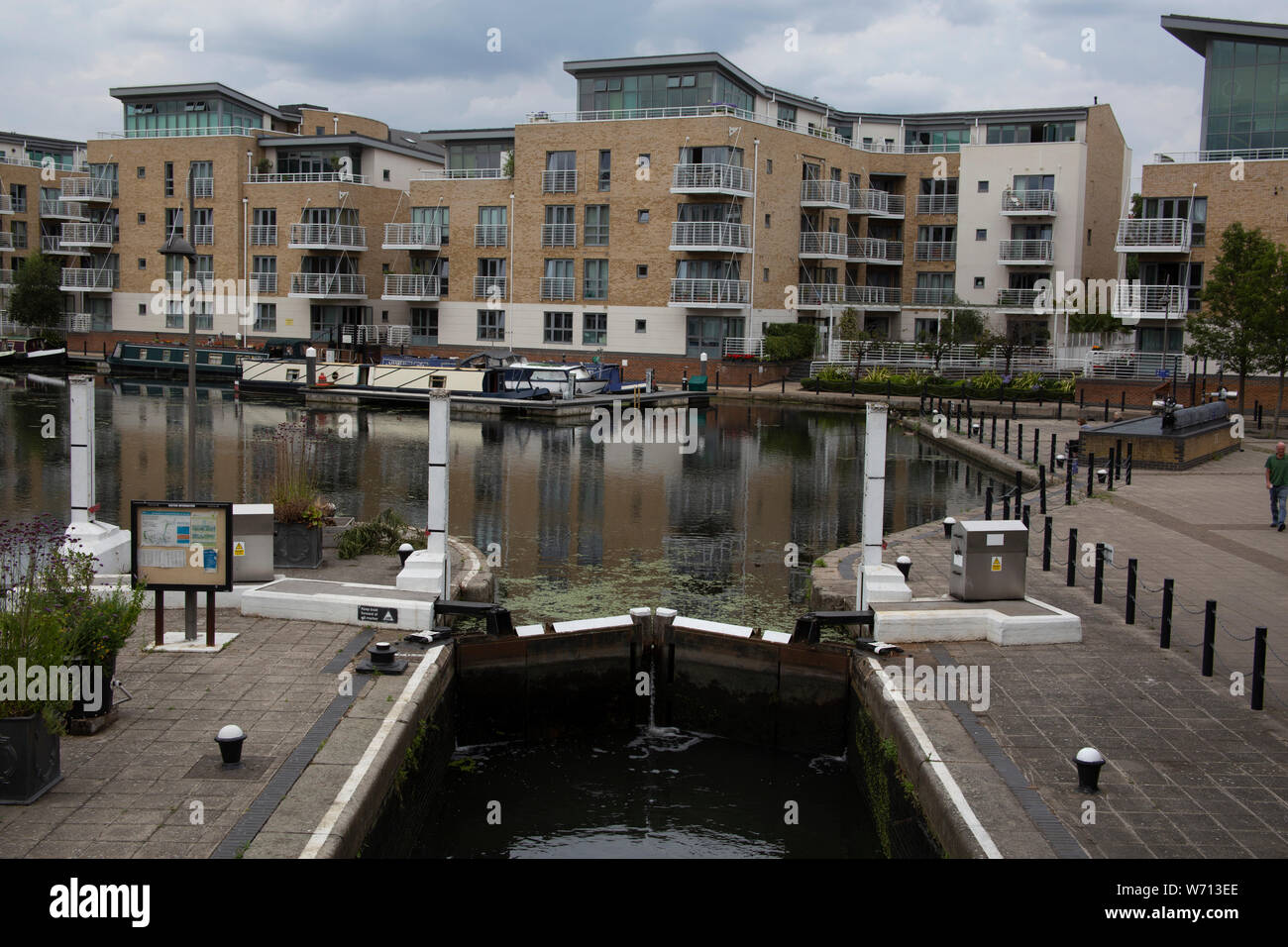 New flats and apartments a redevelopment alongside the Grand Union
