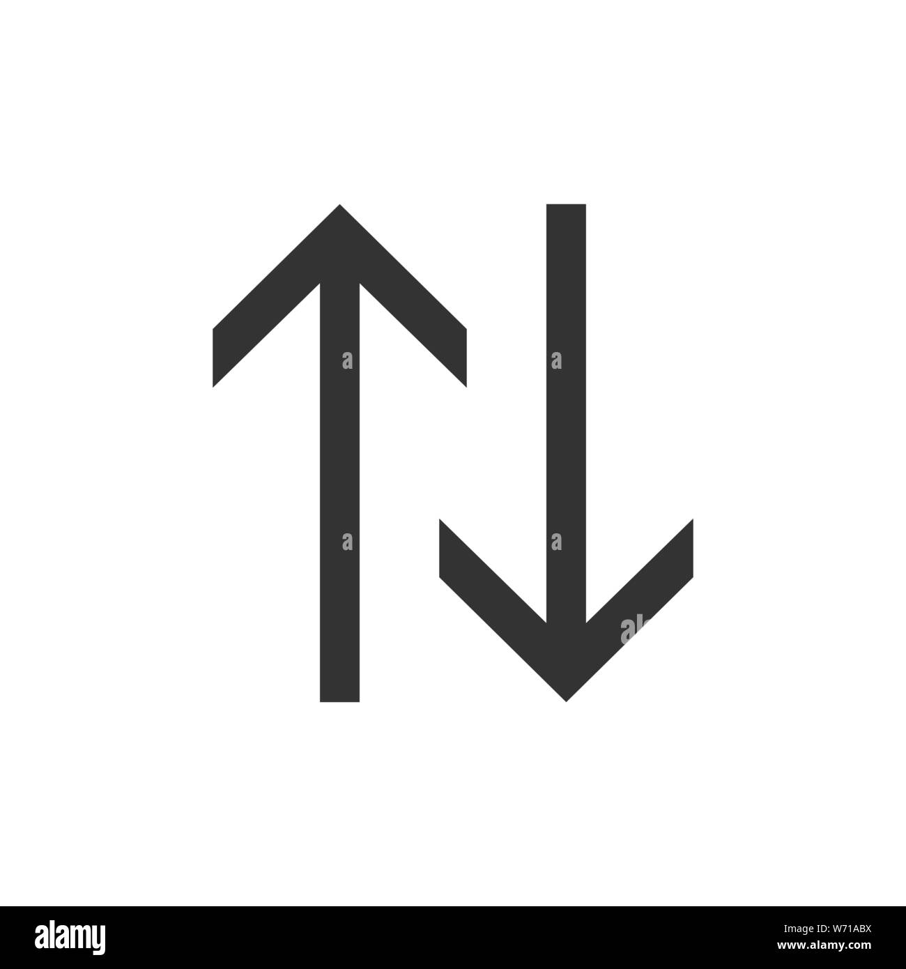 Up, down Arrow icon. Vector illustration flat Stock Vector