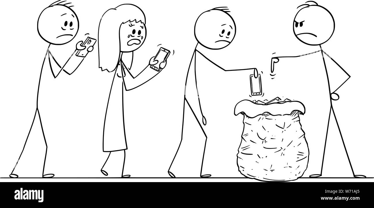 Vector Cartoon Stick Figure Drawing Conceptual Illustration