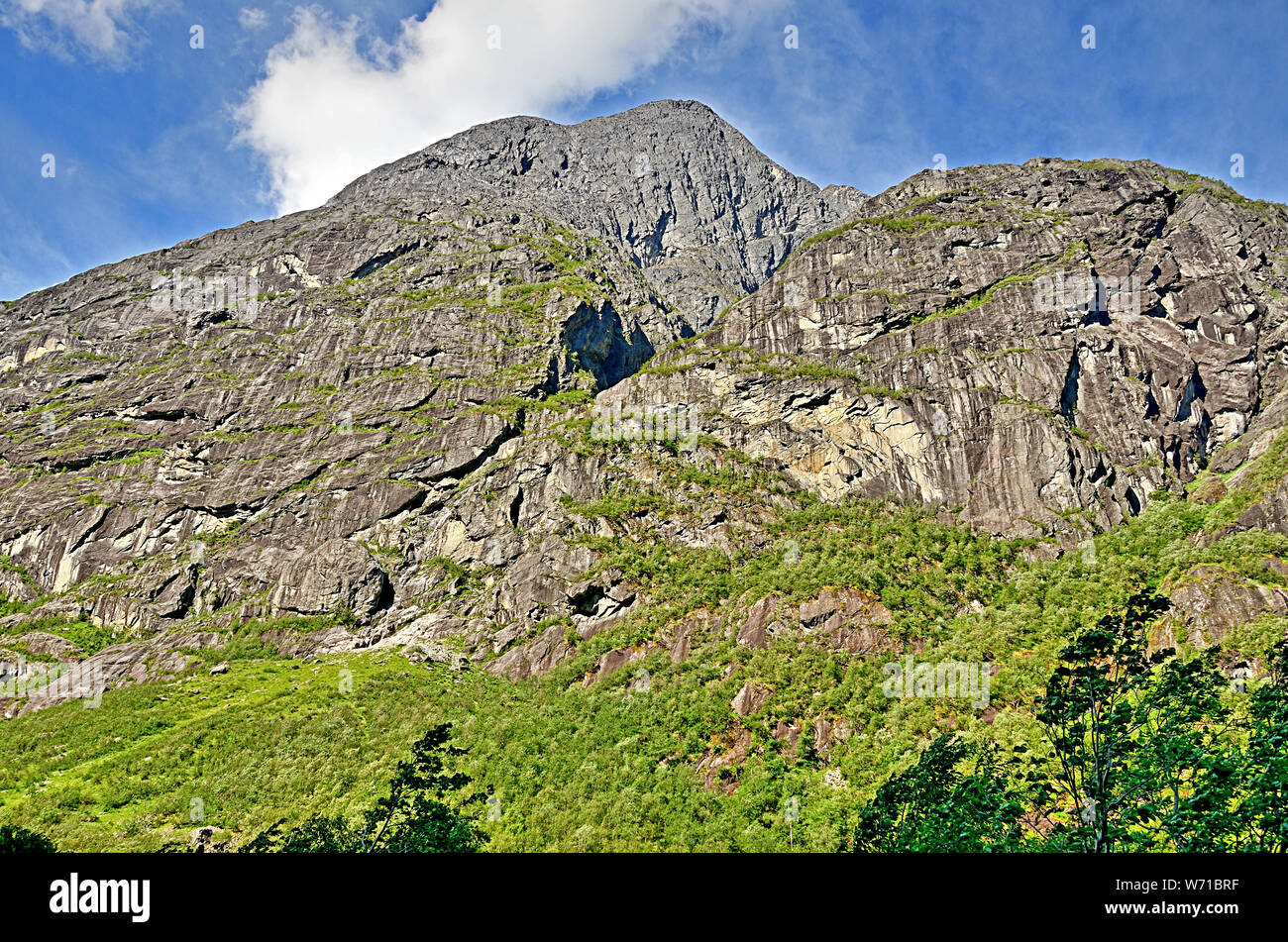 Norwegian Mountain Stock Photo