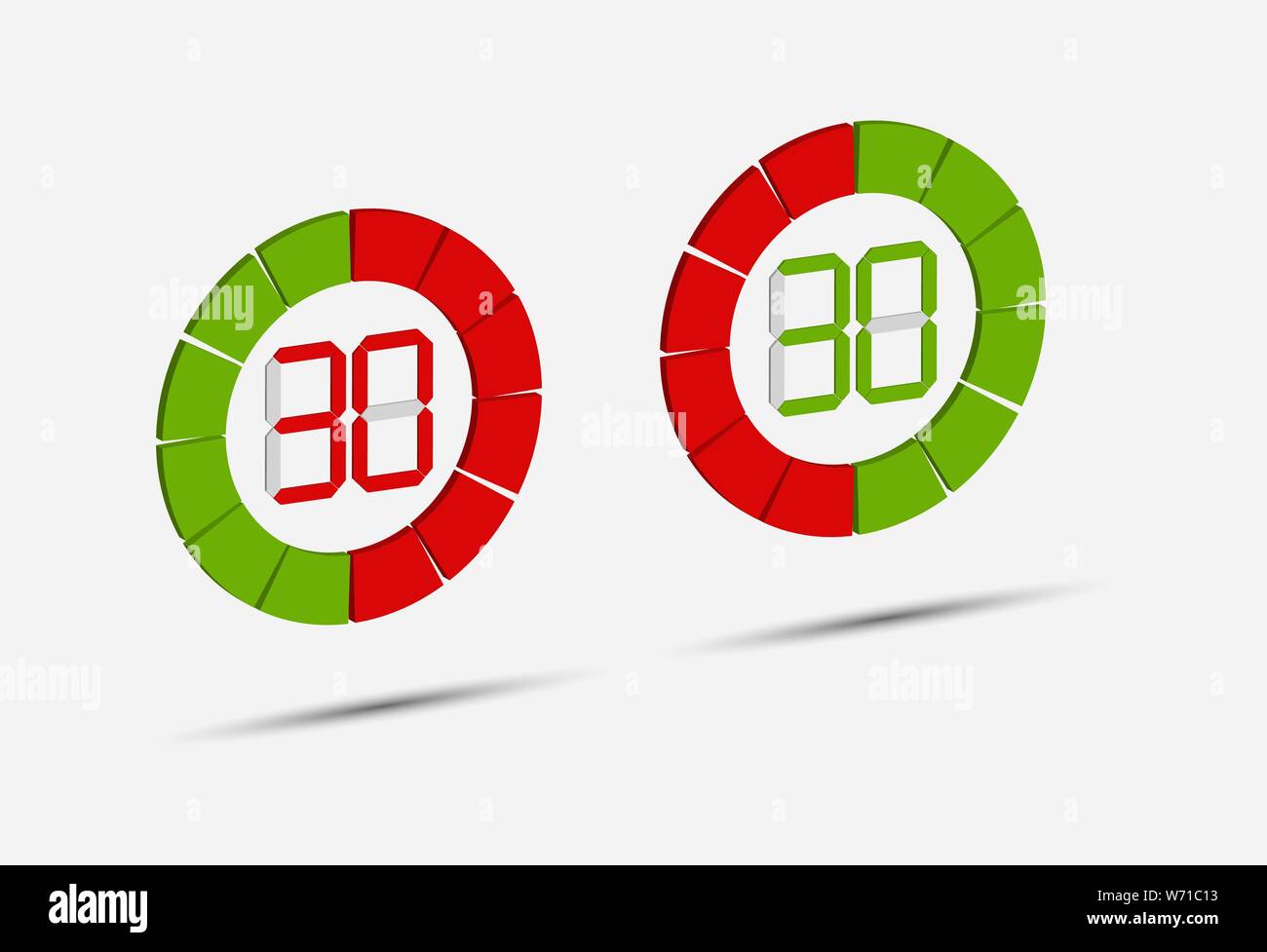 scale of the device with a numerical value of 30, three-dimensional ...