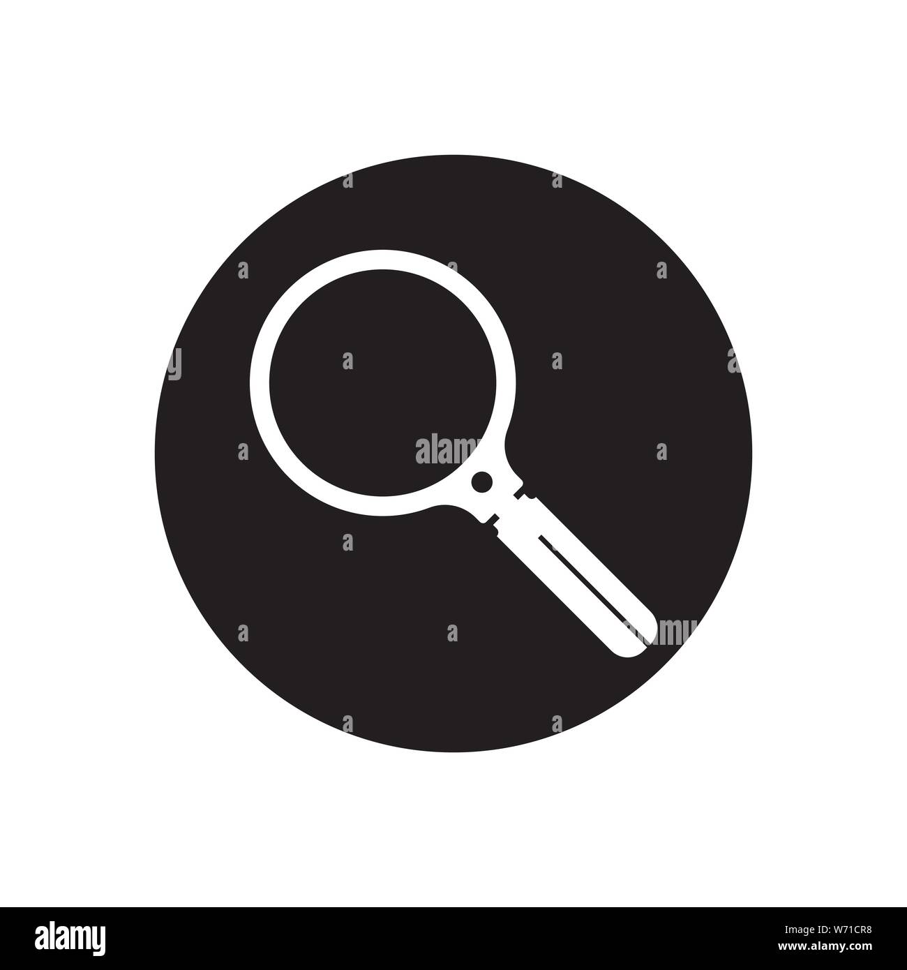 magnifying glass icon. Logo element illustration.magnifying glass