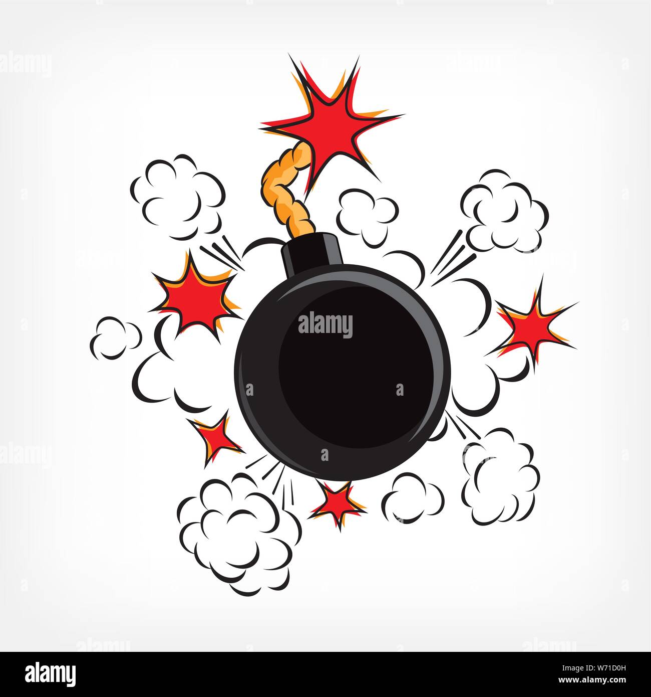 black bomb explosions illustration Stock Vector Image & Art - Alamy