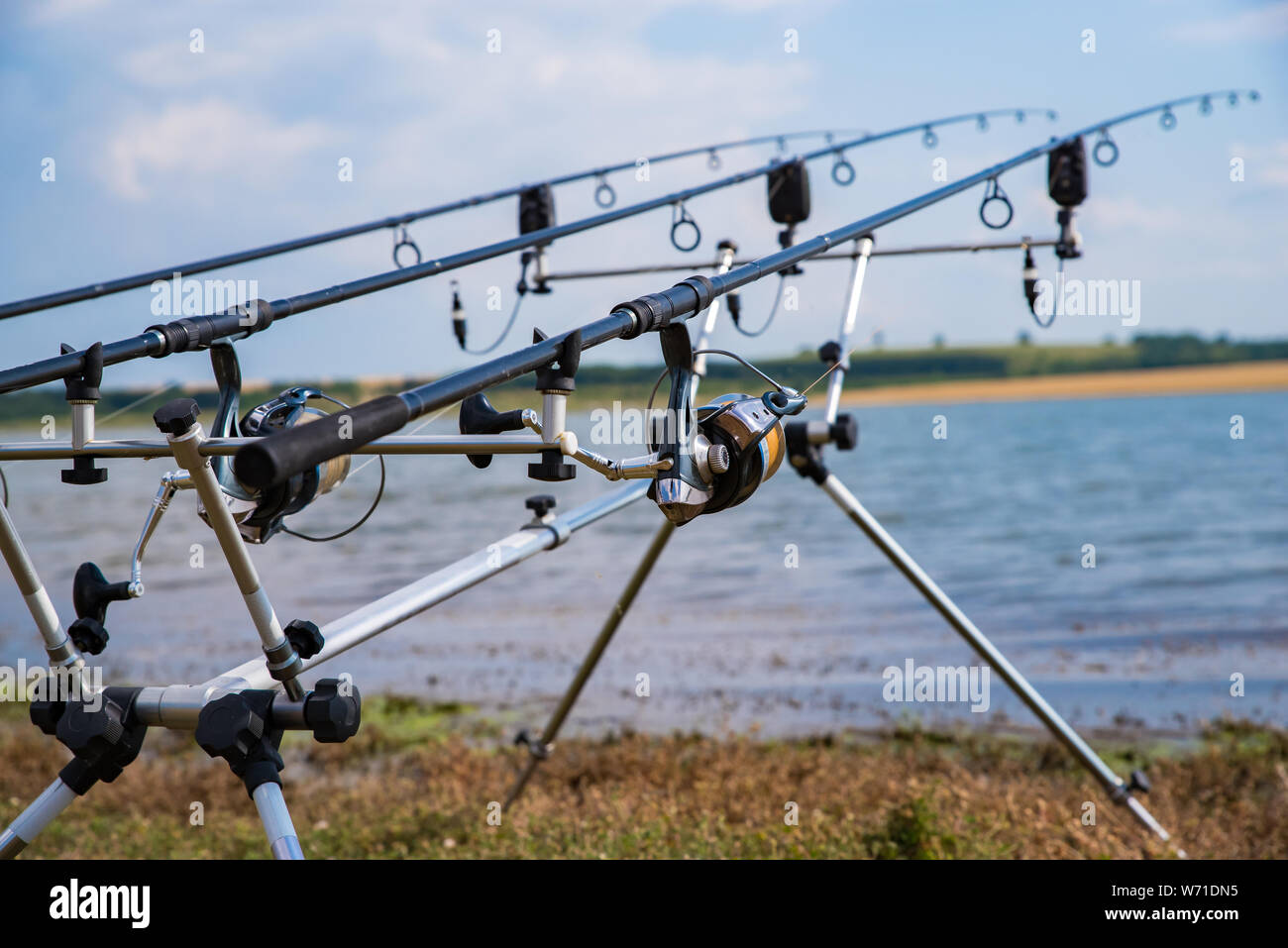Fishing tripod hi-res stock photography and images - Page 2 - Alamy
