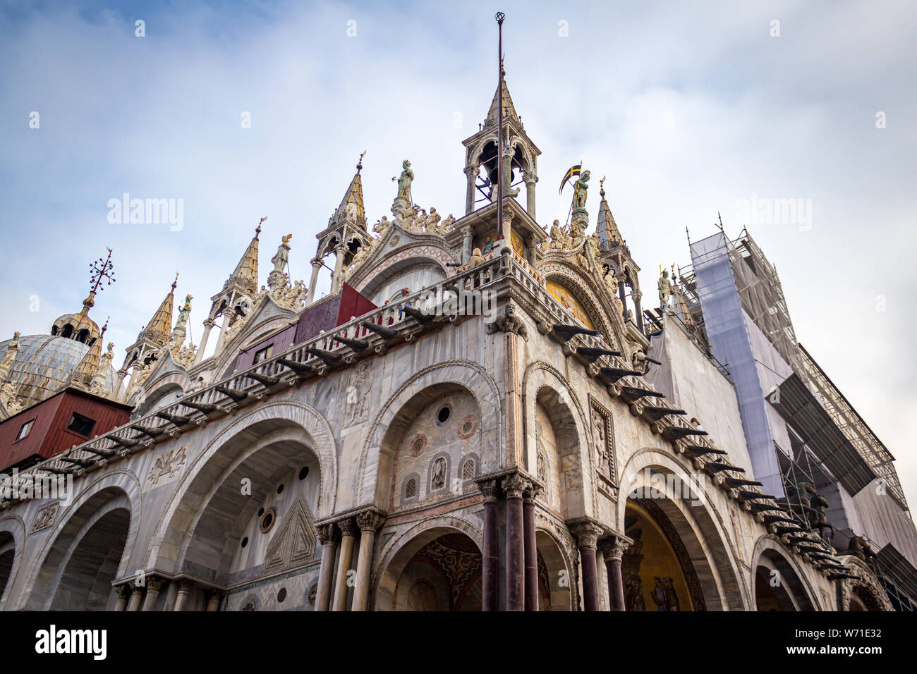 Beautiful architecture in San Marco Square in Venice, Italy. Stock Photo