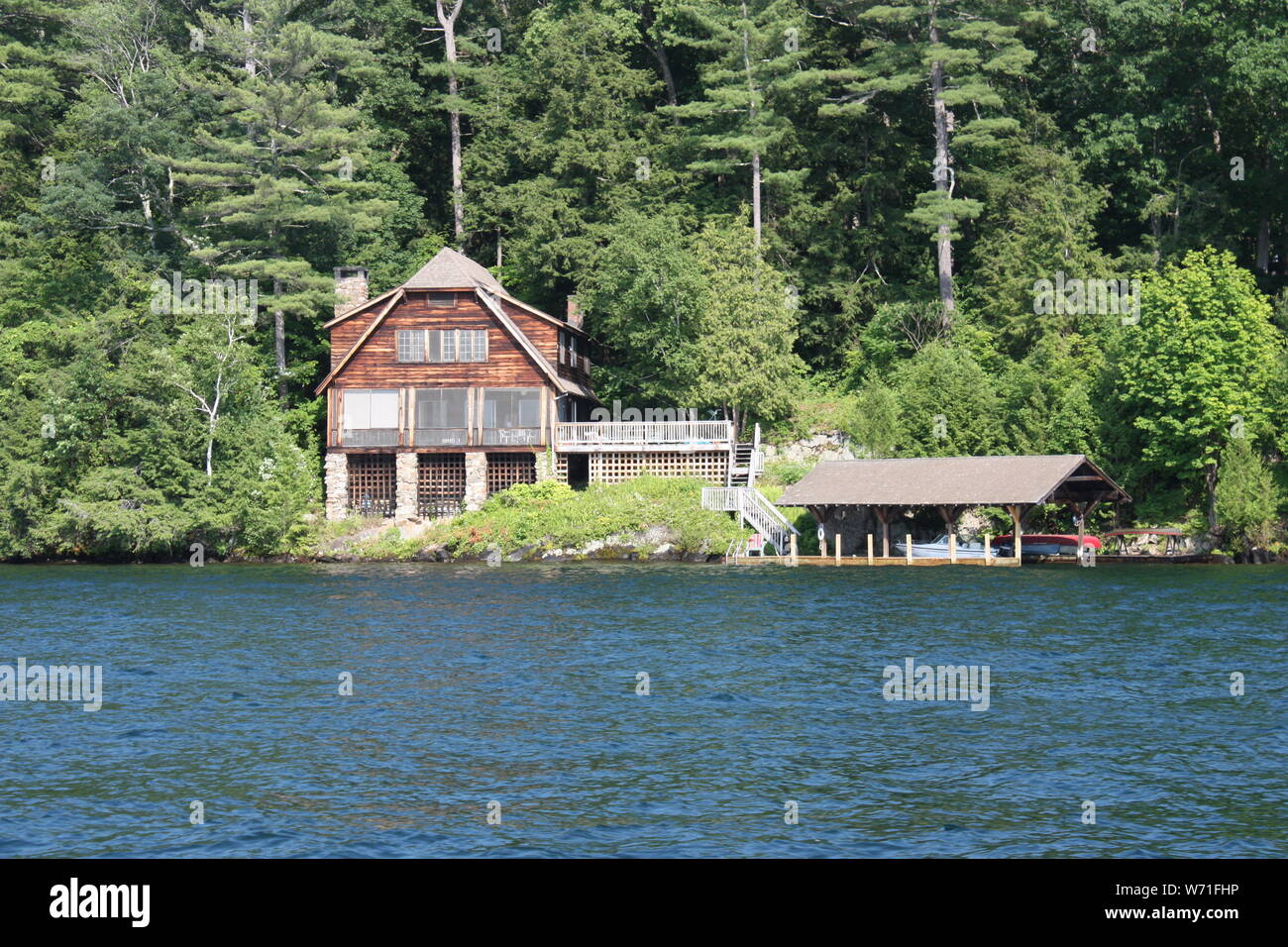 Lake NY Scenery Lake house Vacation life Stock Photo Alamy