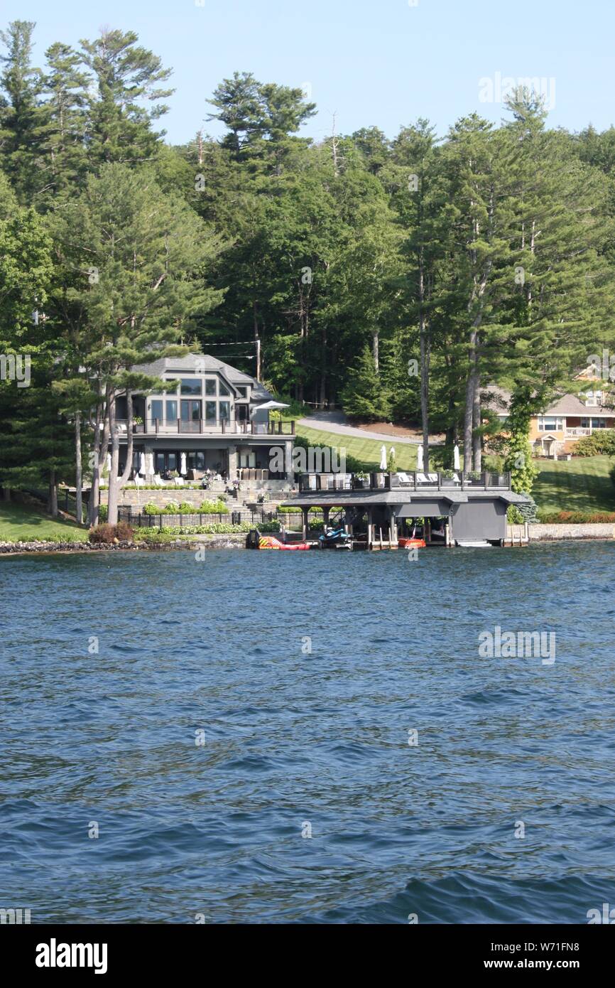 Lake NY Scenery Lake house Vacation life Stock Photo Alamy