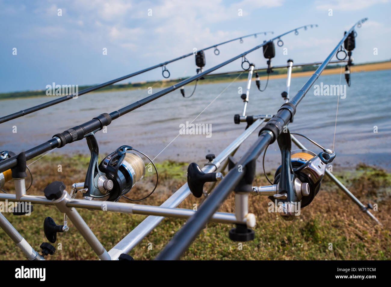 Fishing tripod hi-res stock photography and images - Alamy