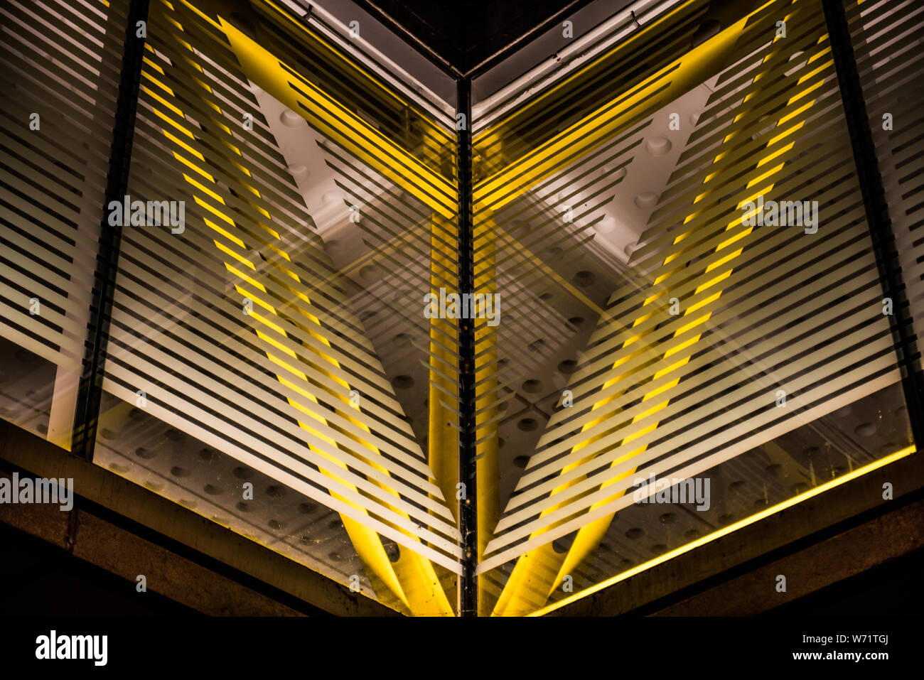 Chicago pedway section from 300 E Randolph street Stock Photo