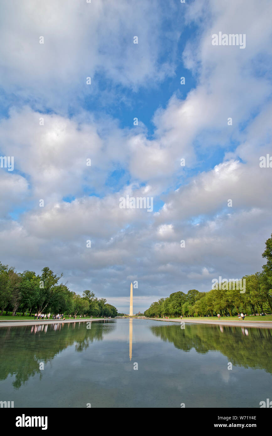 Washington DC Presidential Monuments USA Nation Capital Stock Photo