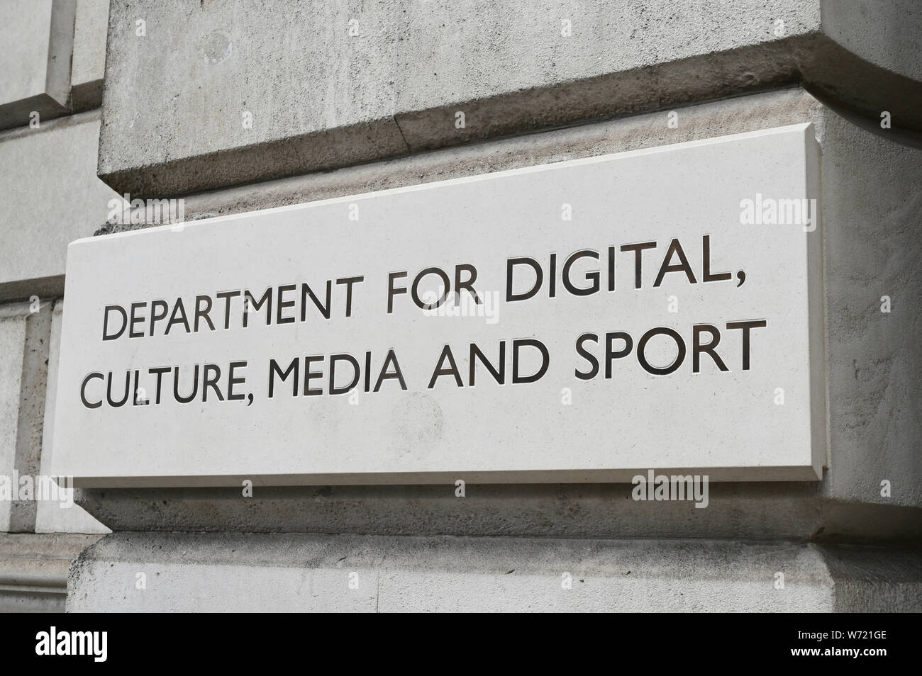Department for digital culture media and sport hires stock photography
