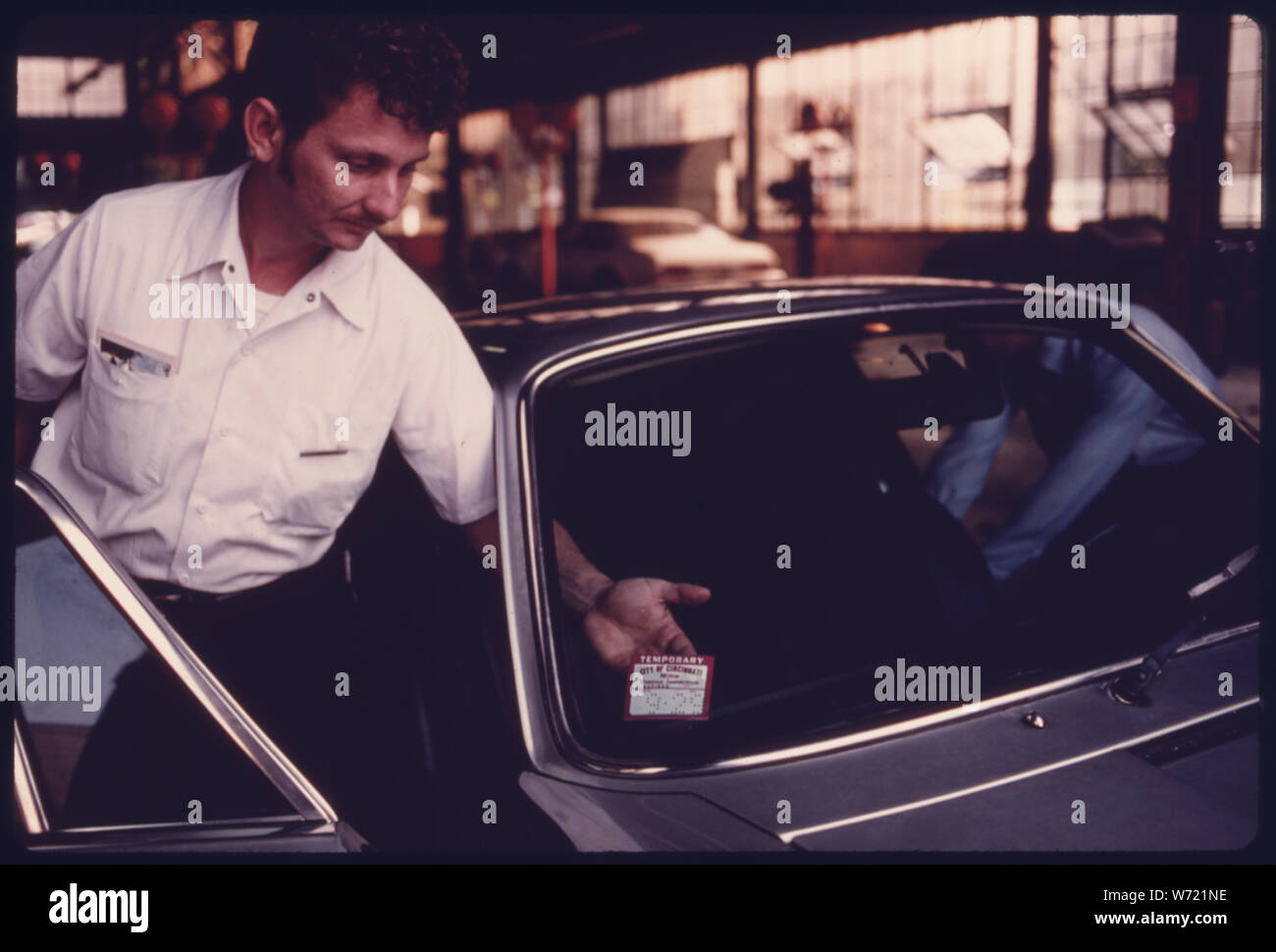 Inspection sticker car hi-res stock photography and images - Alamy