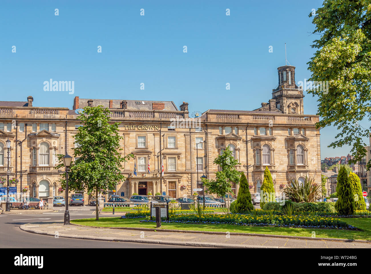 The Crown Hotel in Harrogate a spa town in North Yorkshire, England Stock Photo