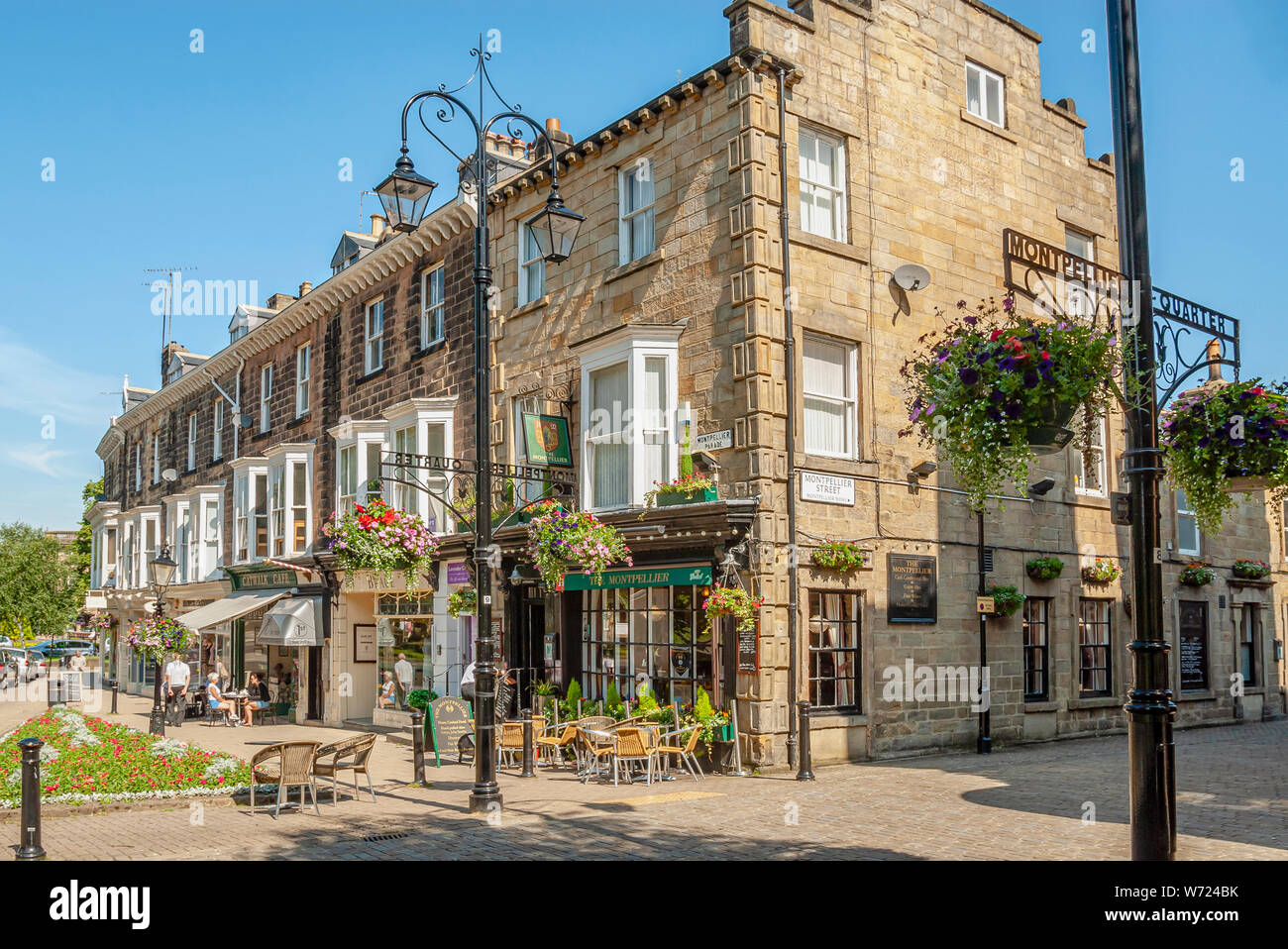 Montpellier Quarter in the town center of Harrogate, North Yorkshire, England, UK Stock Photo