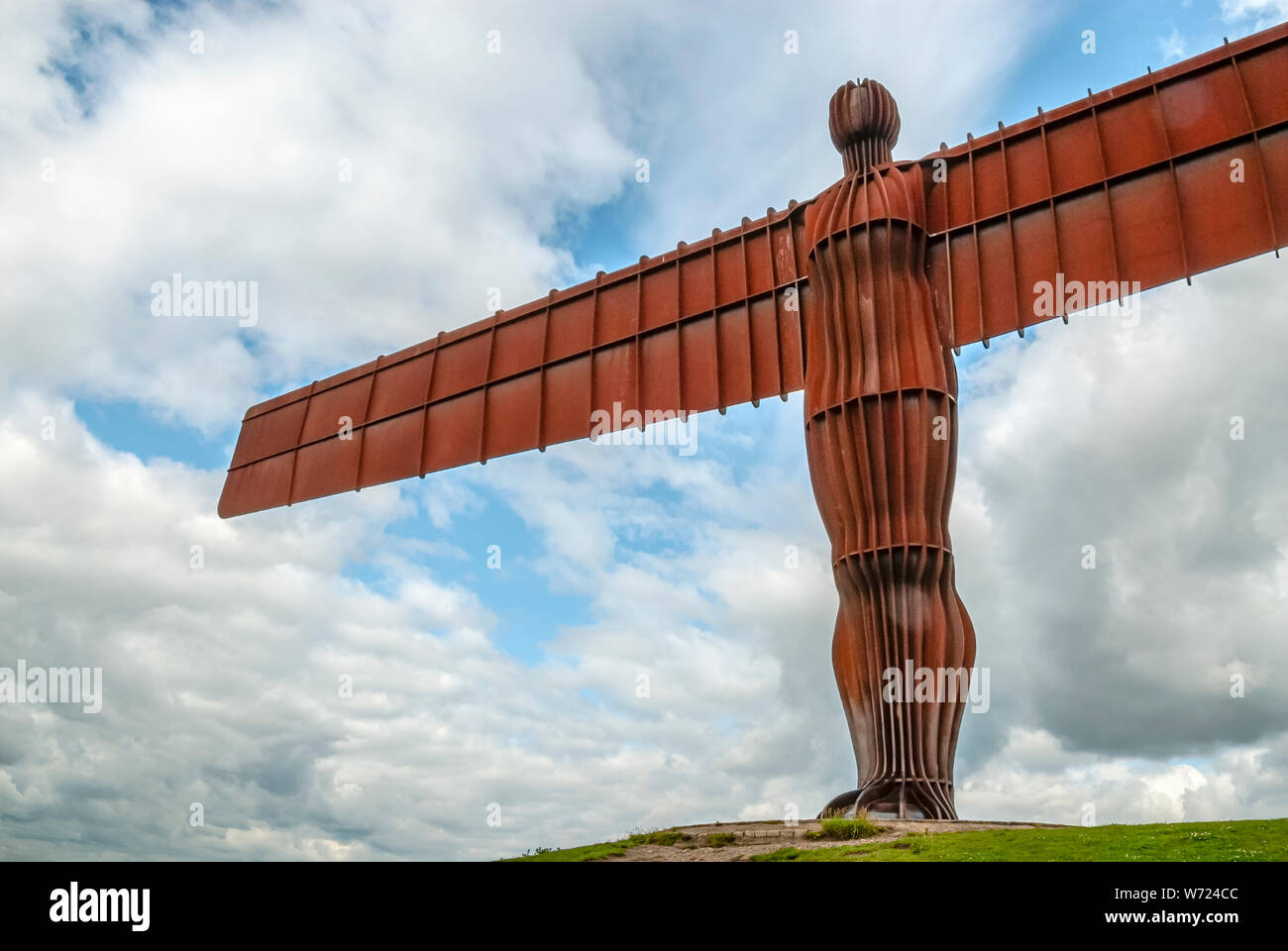 'Angel of the North' sculpture near Gateshead, Nord East England, UK Stock Photo