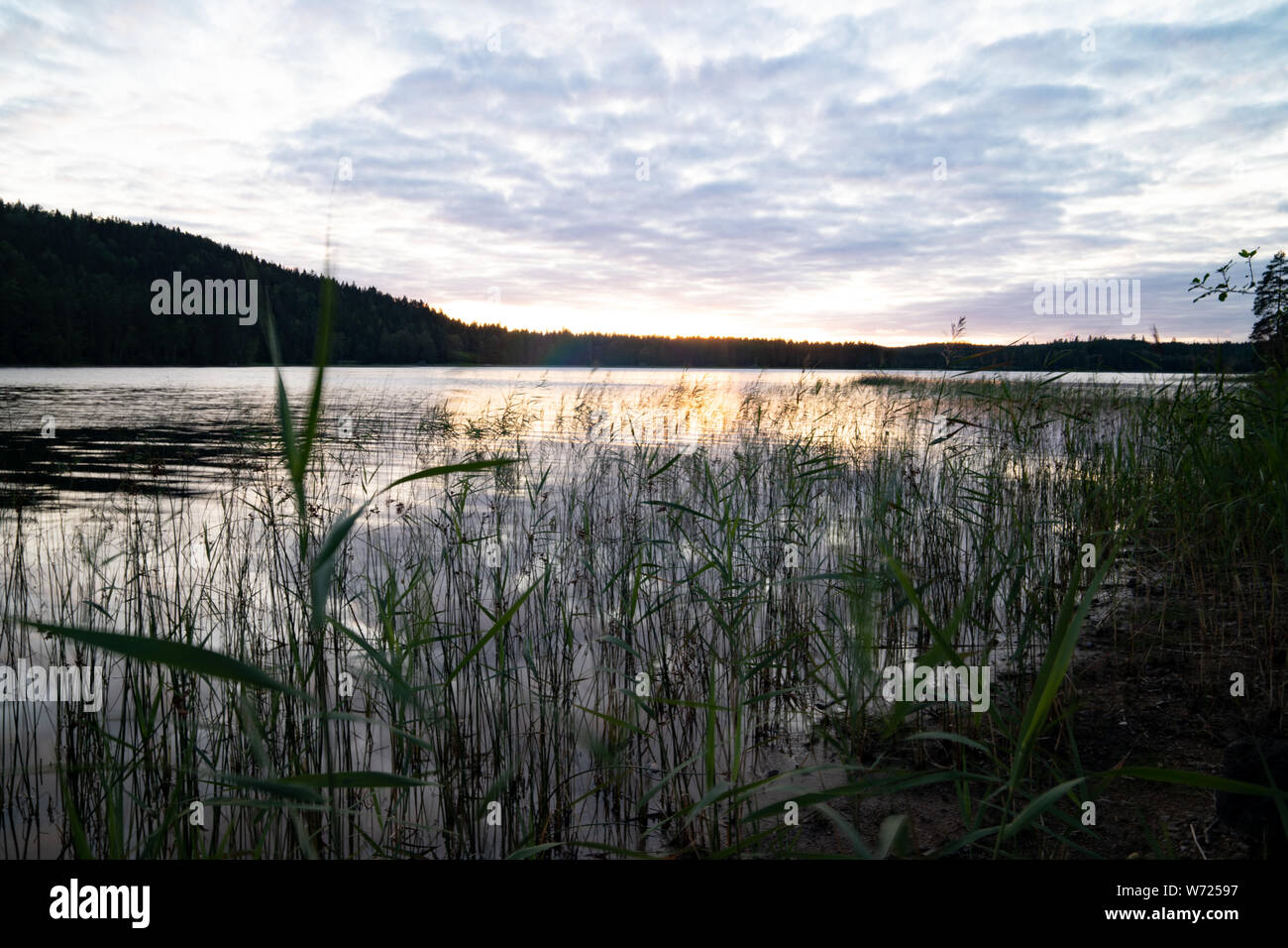Mögreven lake from Storön island, Värmland, Sweden Stock Photo