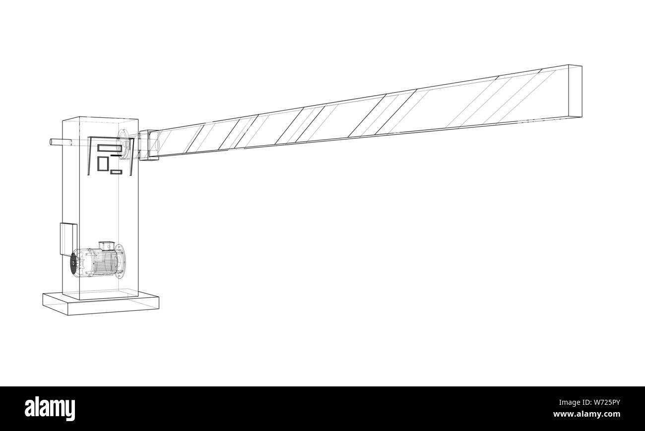 Outline Barrier gate. Vector Stock Vector Image & Art Alamy