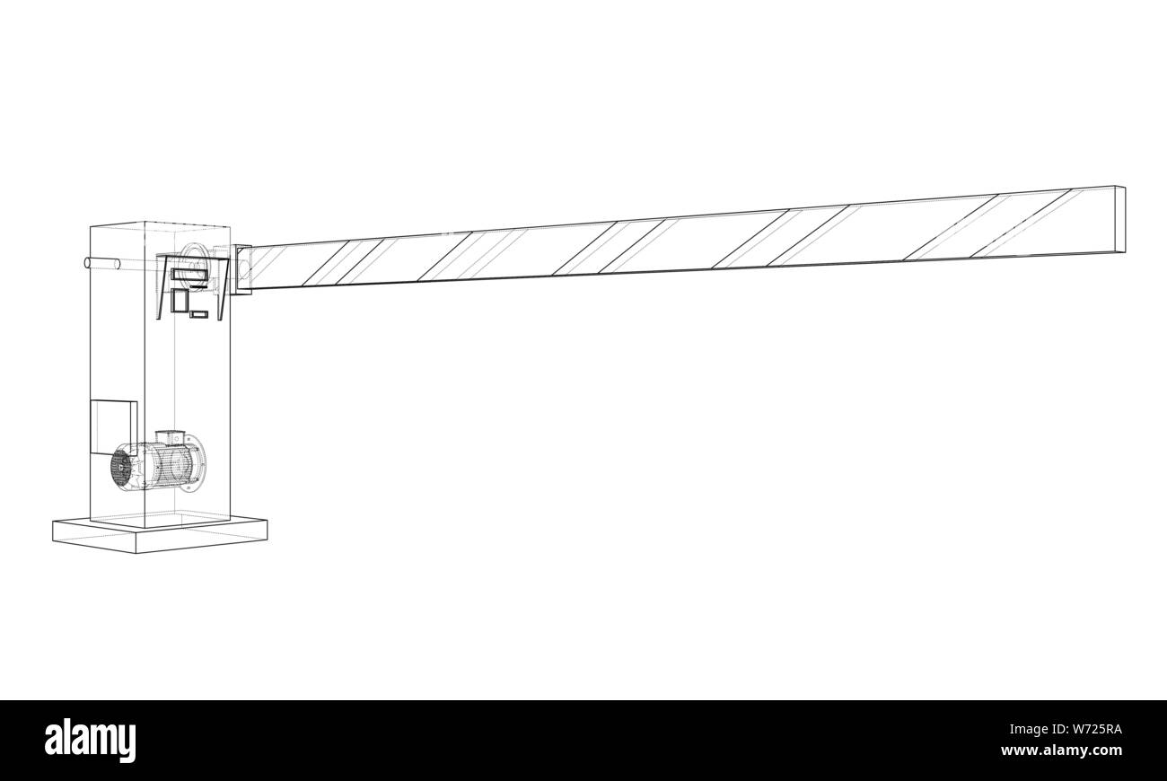 Outline Barrier gate. Vector Stock Vector Image & Art Alamy