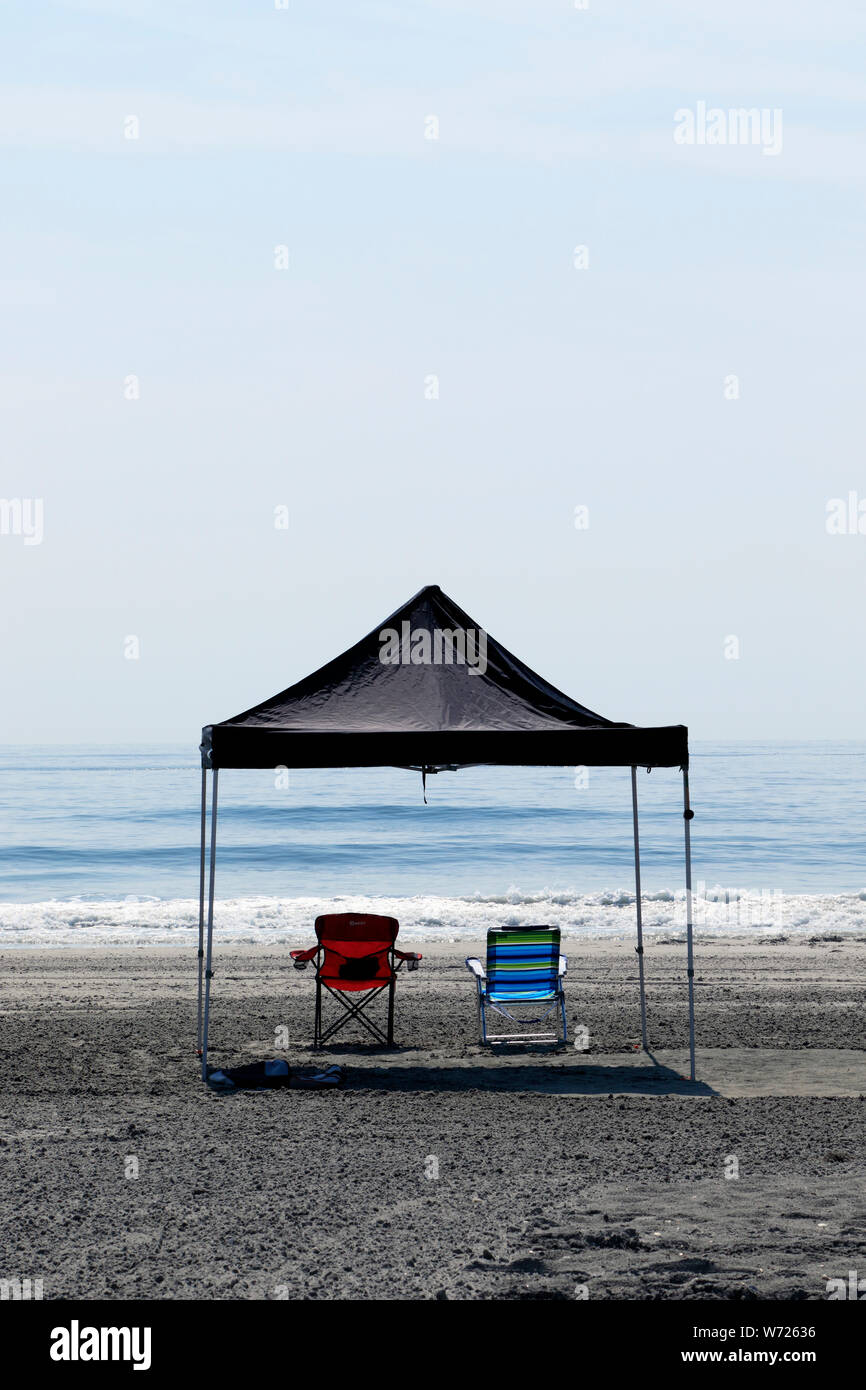 Cabanas on the beach in Sea Isle City, New Jersey, USA Stock Photo Alamy