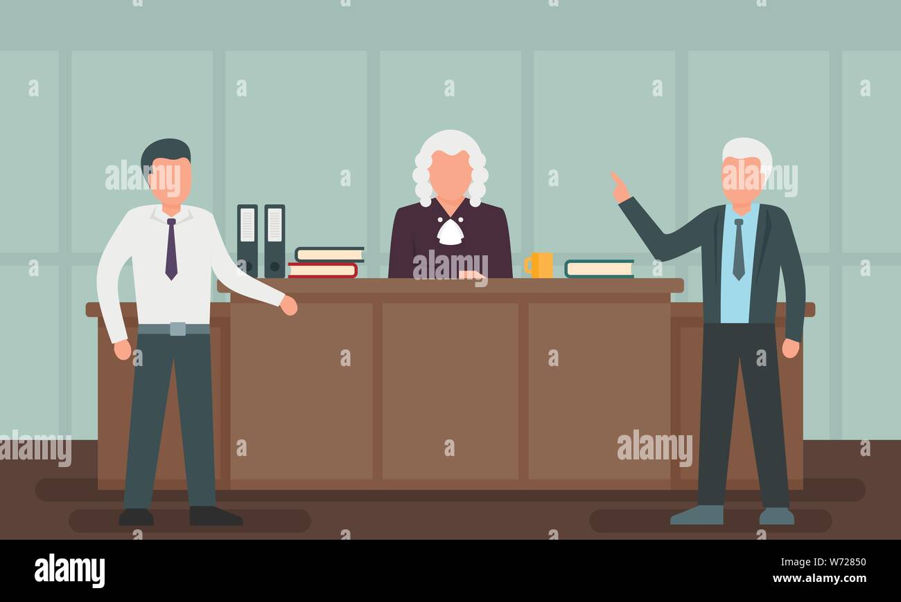 Lawyer concept background. Flat illustration of lawyer vector concept