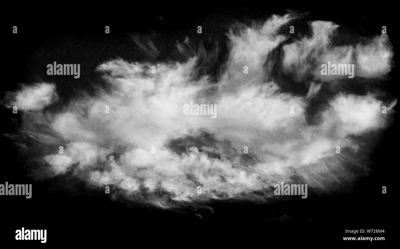 Blue sky clouds condensation Black and White Stock Photos & Images - Alamy