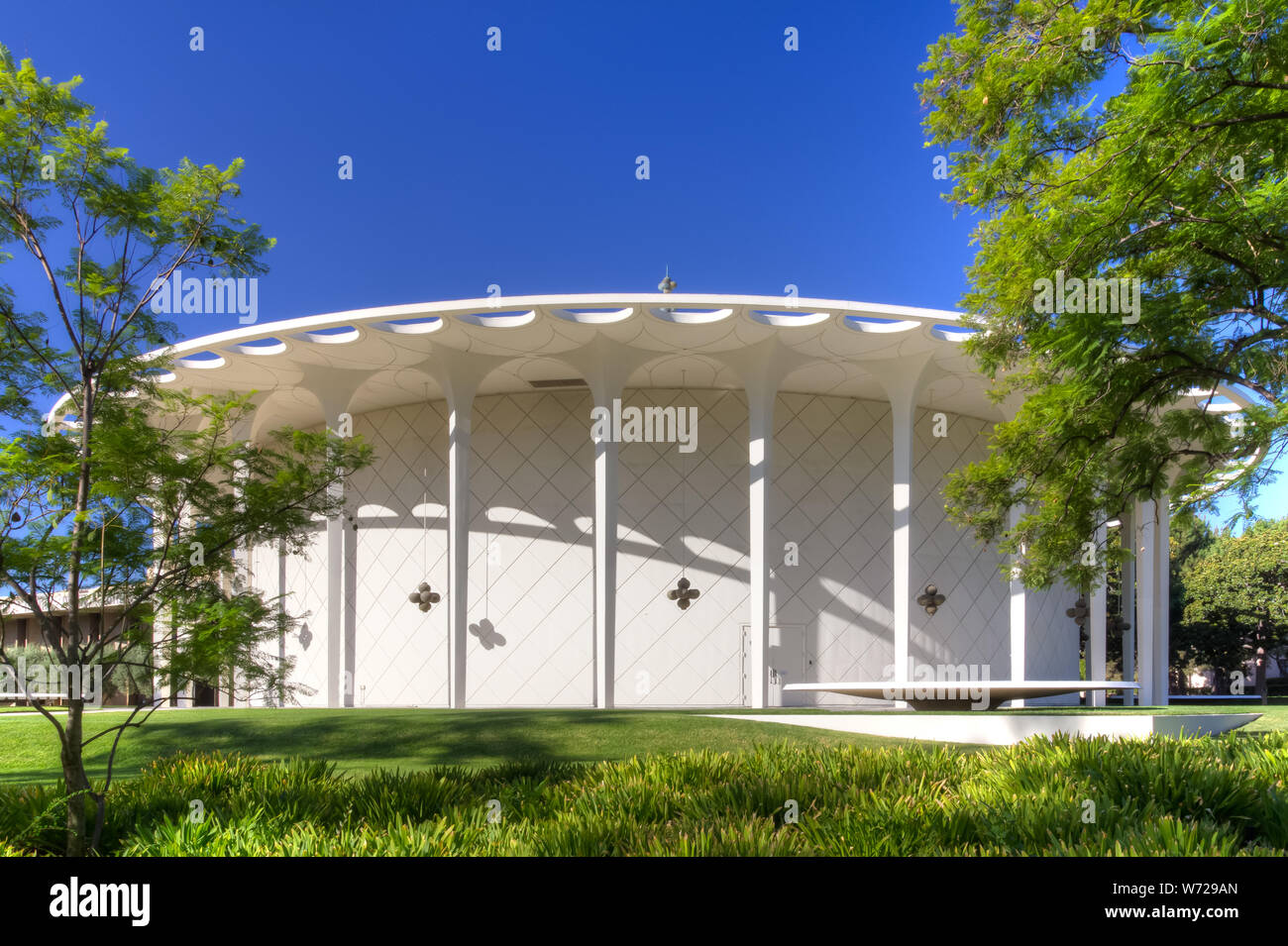 PASADENA, CA/USA - October 1: Beckman Auditorium on the campus of the California Institute of Technology. Caltech is a research university in Pasadena Stock Photo