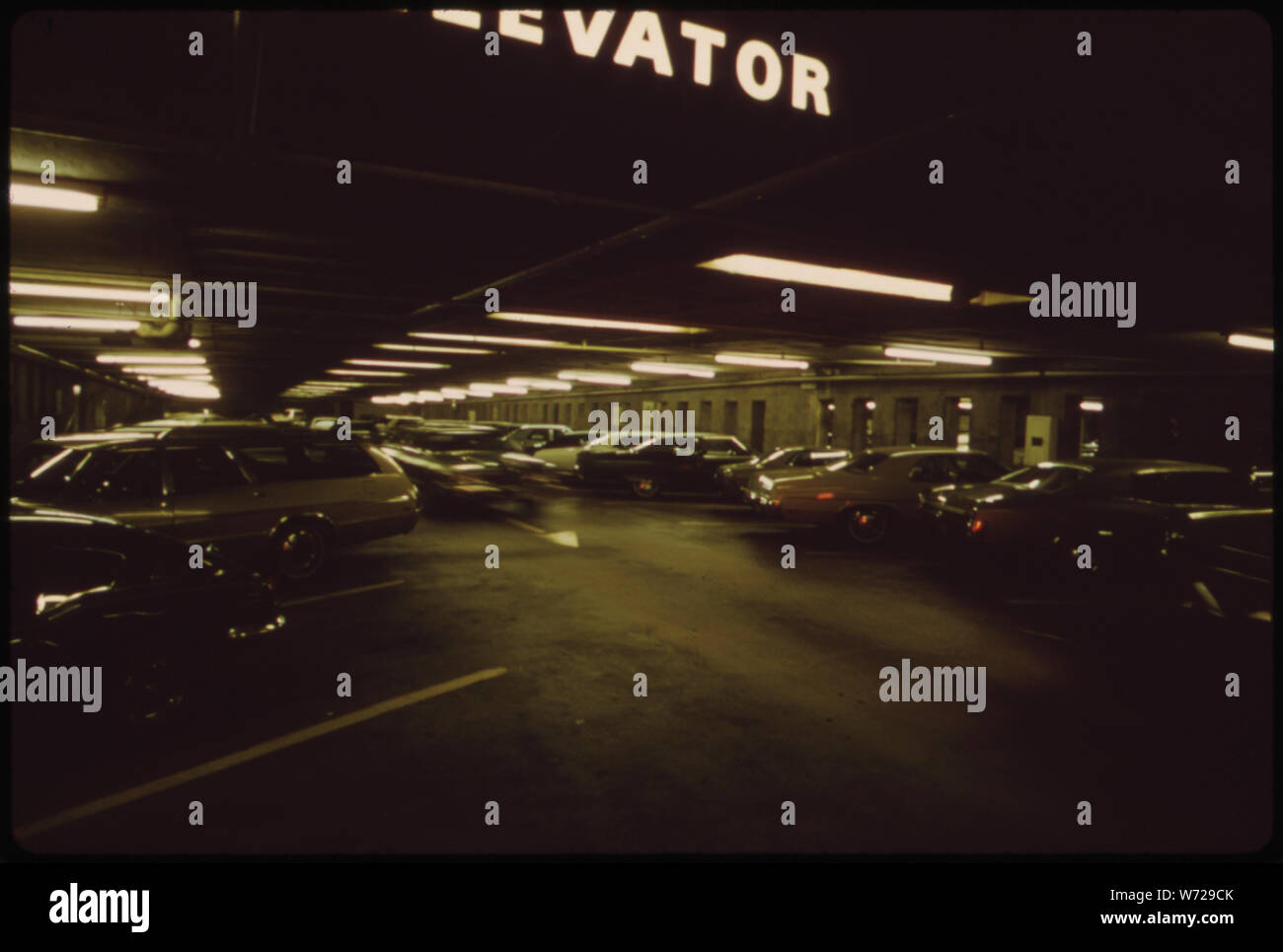 FOUNTAIN SQUARE'S UNDERGROUND GARAGE Stock Photo Alamy