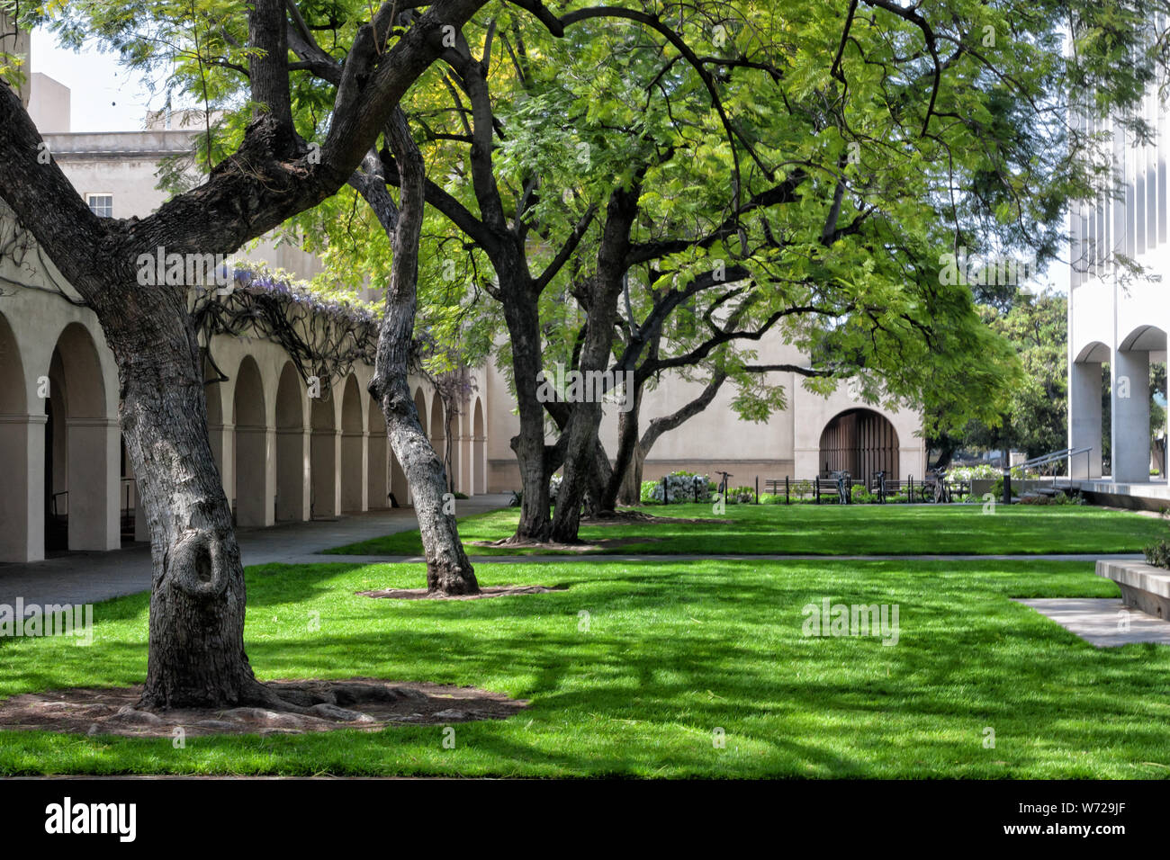 PASADENA, CA/USA - March 13: The campus of the California Institute of Technology.  Caltech is a research university in Pasadena, CA and home to 32 No Stock Photo