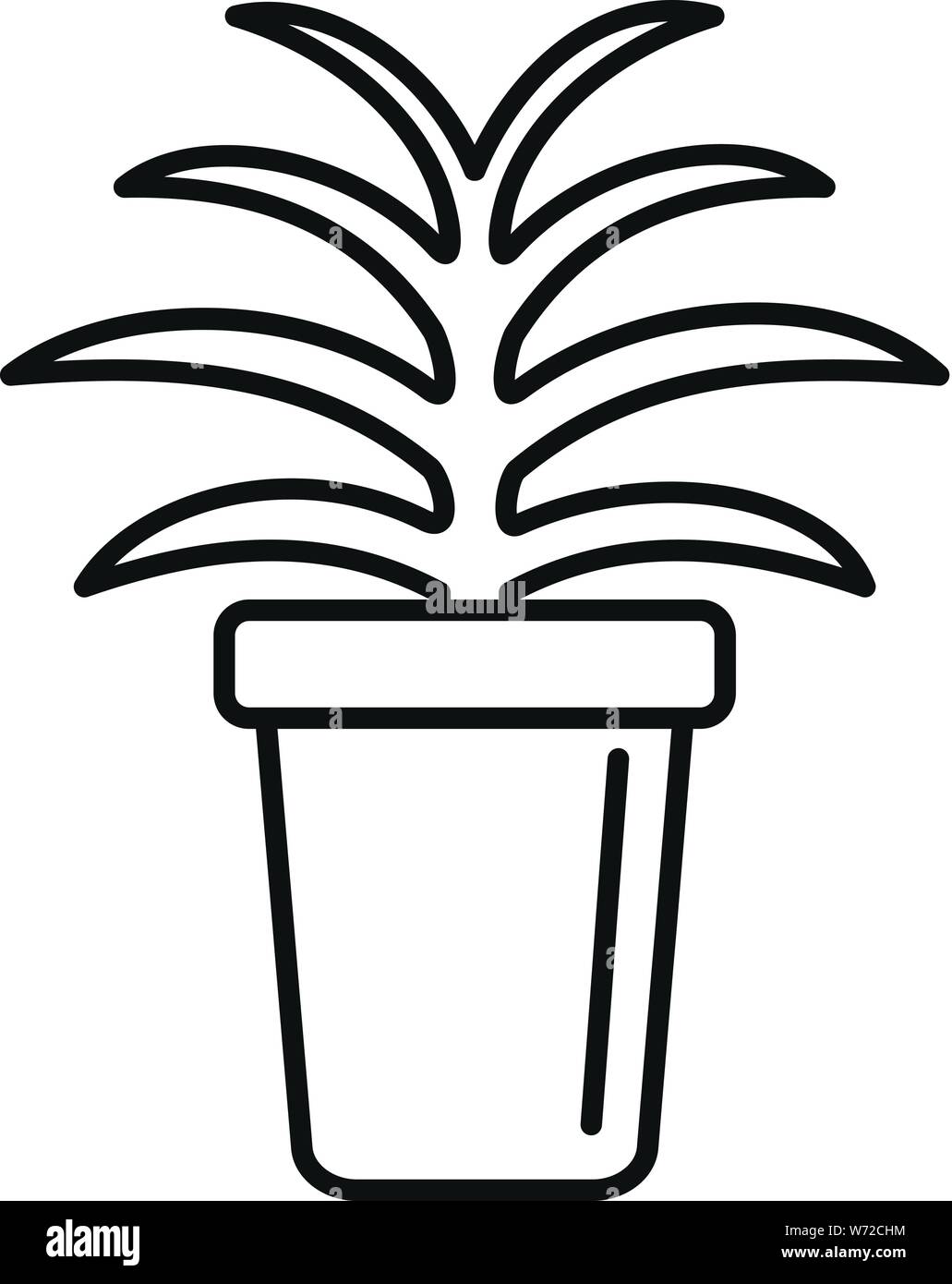 Water Plant Pot Black And White Stock Photos Images Alamy