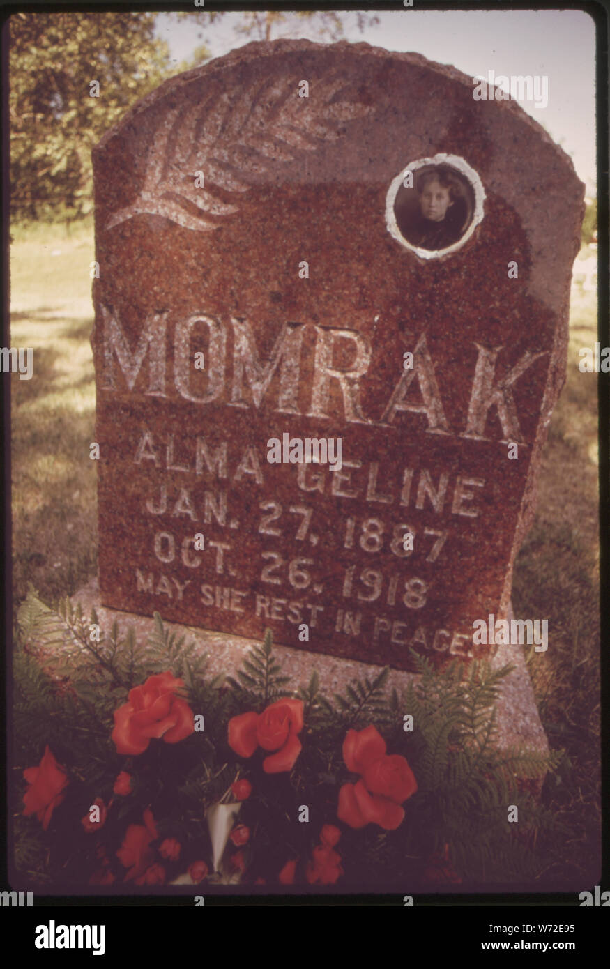 IN THE GRAVEYARD OF ST. PIETRO'S 57YEAR OLD LUTHERAN CHURCH AT GRYGLA