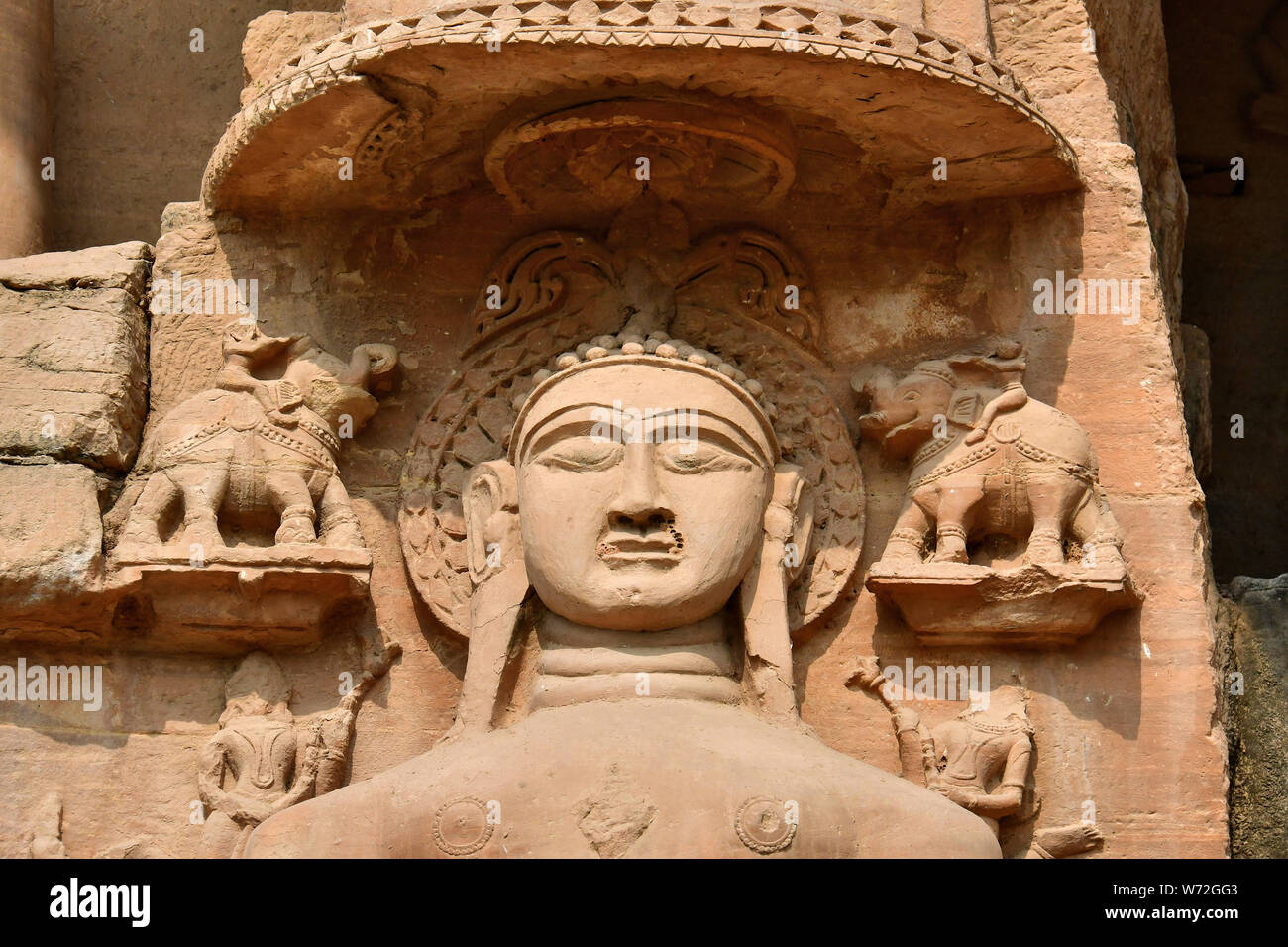 Jain Statue of a Tirthankara, Gwalior, India, Asia Stock Photo