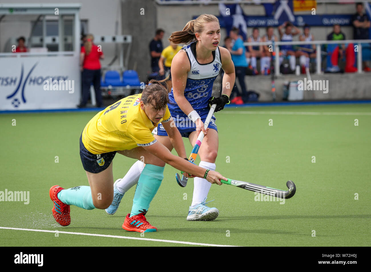 Glasgow, UK. 4th July 2019. The Women's EuroHockey Championship II is