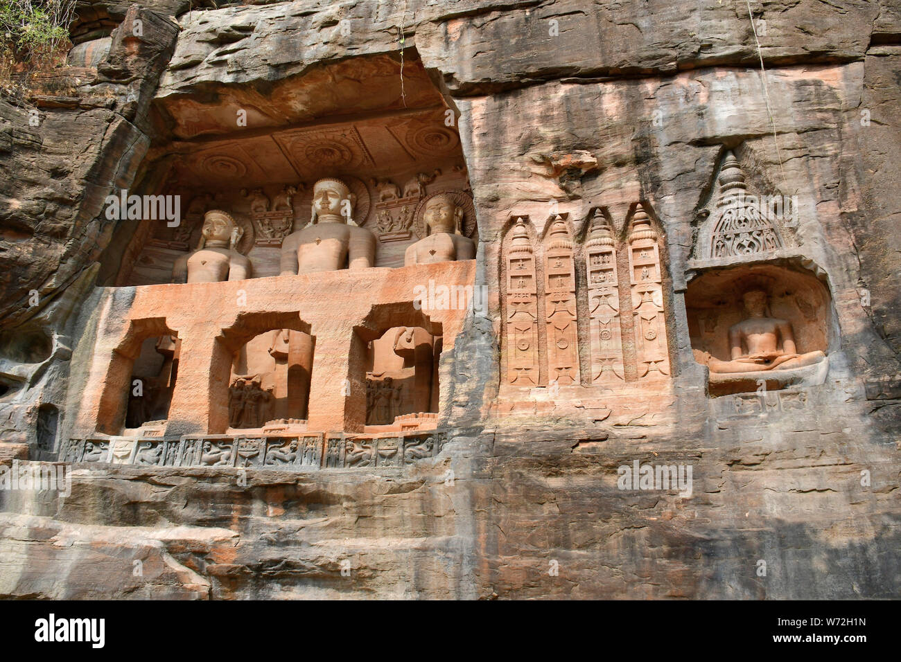 Jain Statue of a Tirthankara, Gwalior, India, Asia Stock Photo