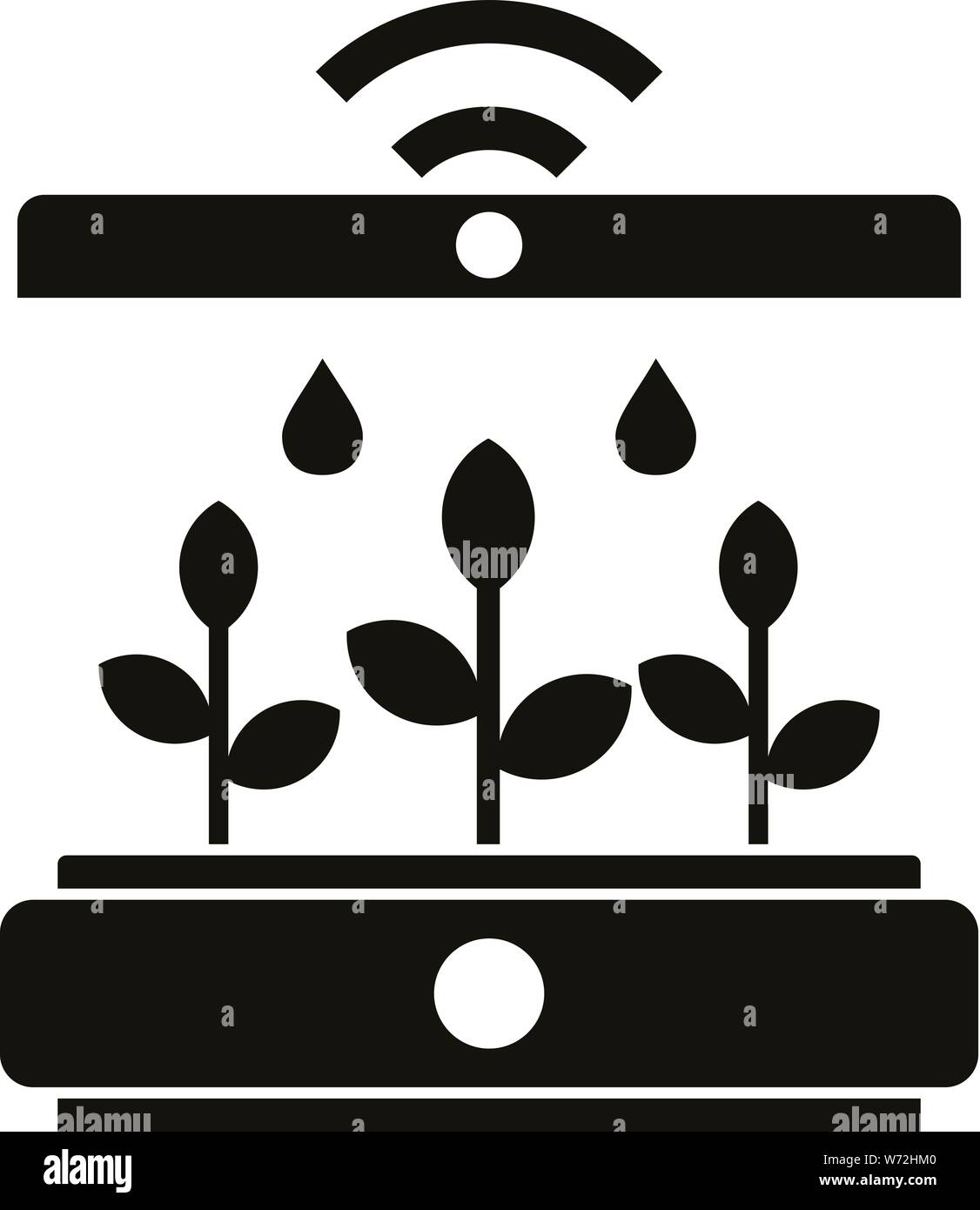 Smart grow plant icon. Simple illustration of smart grow plant vector ...