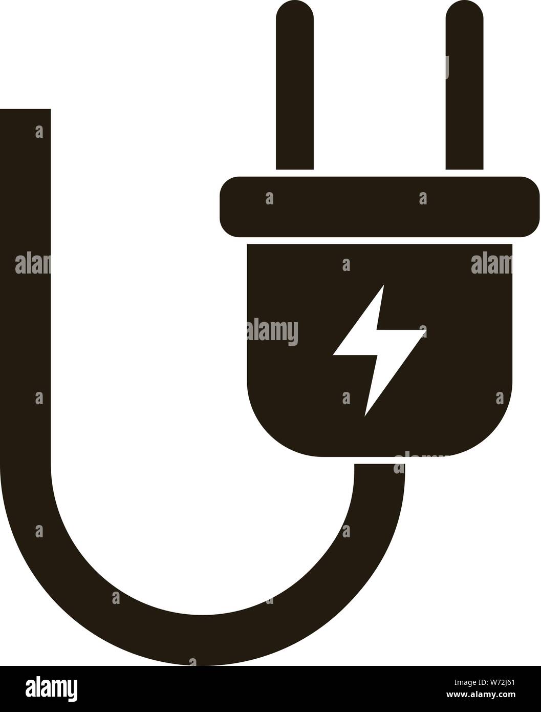 Electric plug icon. Simple illustration of electric plug vector icon ...