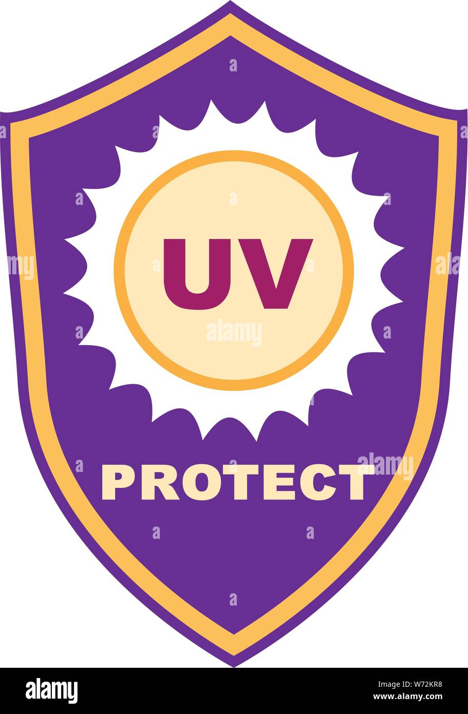 Uv shield protect icon. Cartoon of uv shield protect vector icon for ...