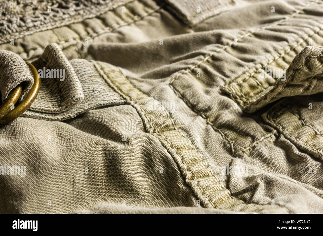 Clothing Items Washed Cotton Fabric Texture With Seams Clasps Buttons clothing-items-washed-cotton-fabric-texture-with-seams-clasps-buttons