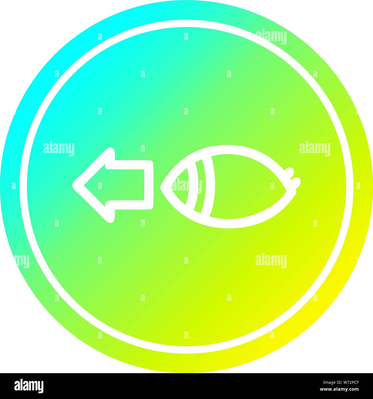 staring eye circular icon with cool gradient finish Stock Vector Image ...
