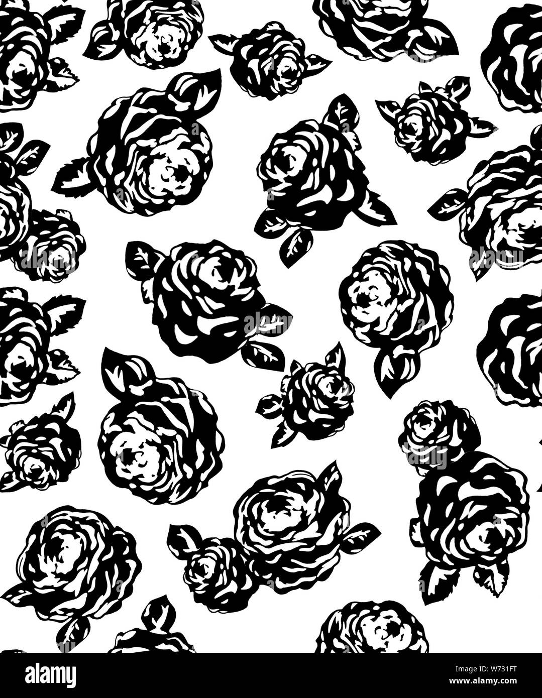 Simple roses Black and White Stock Photos &amp; Images - Alamy