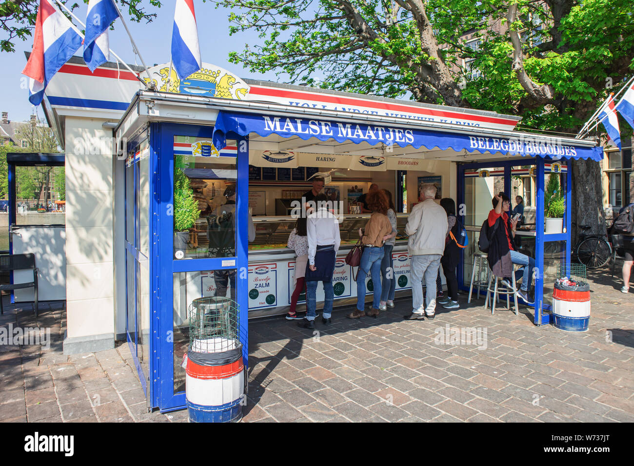 Traditional Dutch herring outdoor stand Stock Photo Alamy
