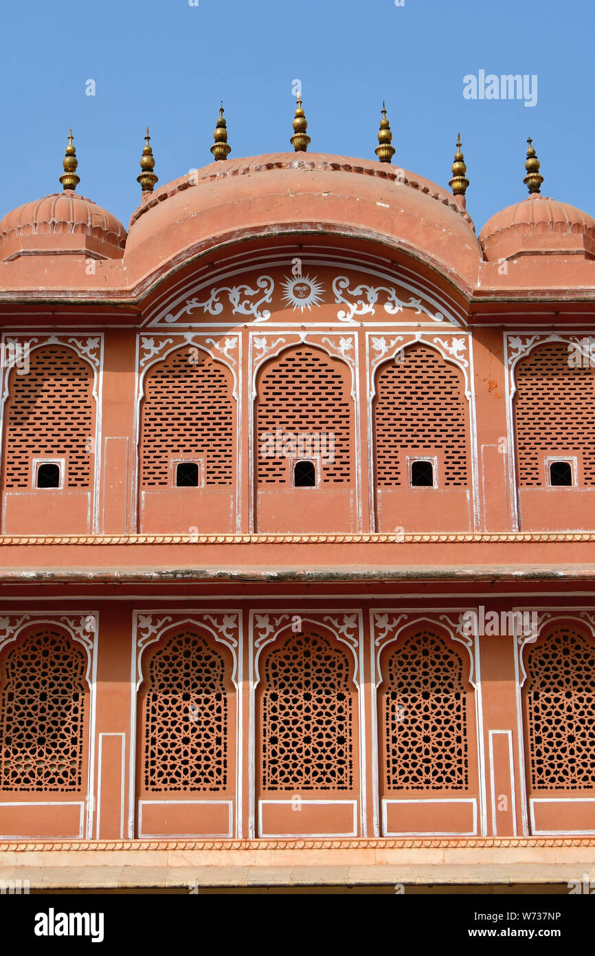 Chandra Mahal, City Palace komplex, Jaipur, Rajasthan, India, Asia ...