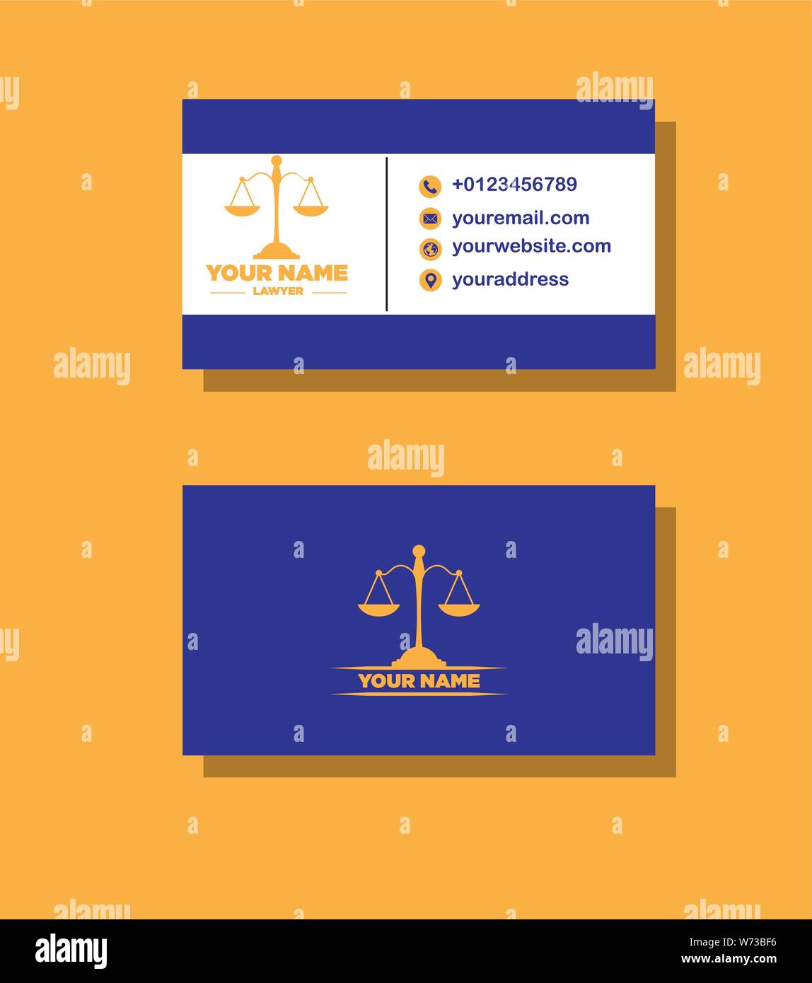 Lawyer card template Stock Vector Image & Art - Alamy