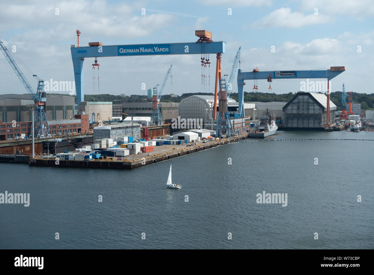 German Shipyard Kiel Stock Photos German Shipyard Kiel
